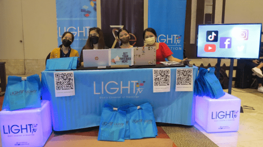 Image of Light TV booth